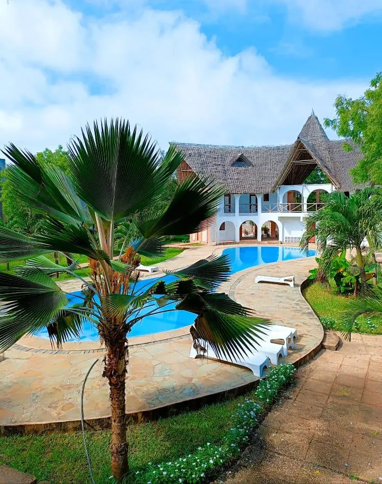 Garden view at Raquel's Bliss boutique retreat